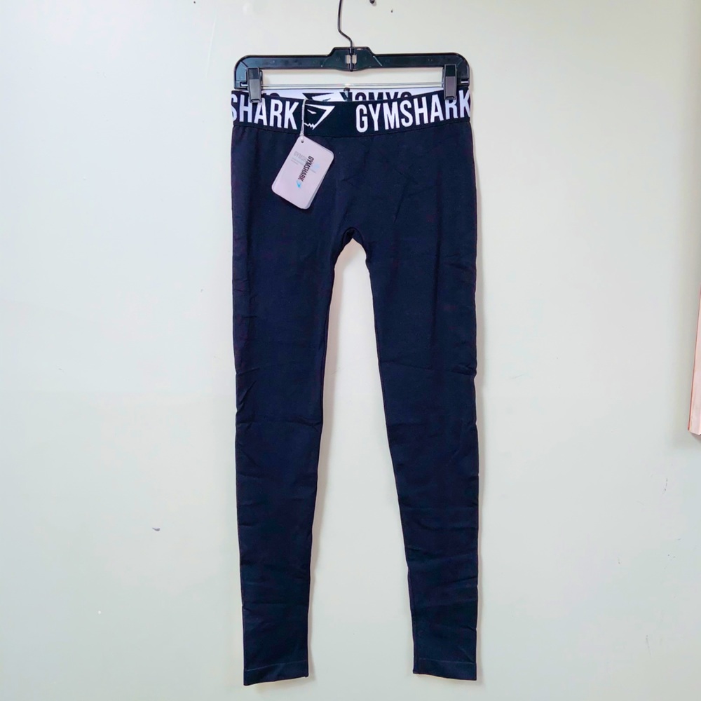Gym Shark black and white workout leggings